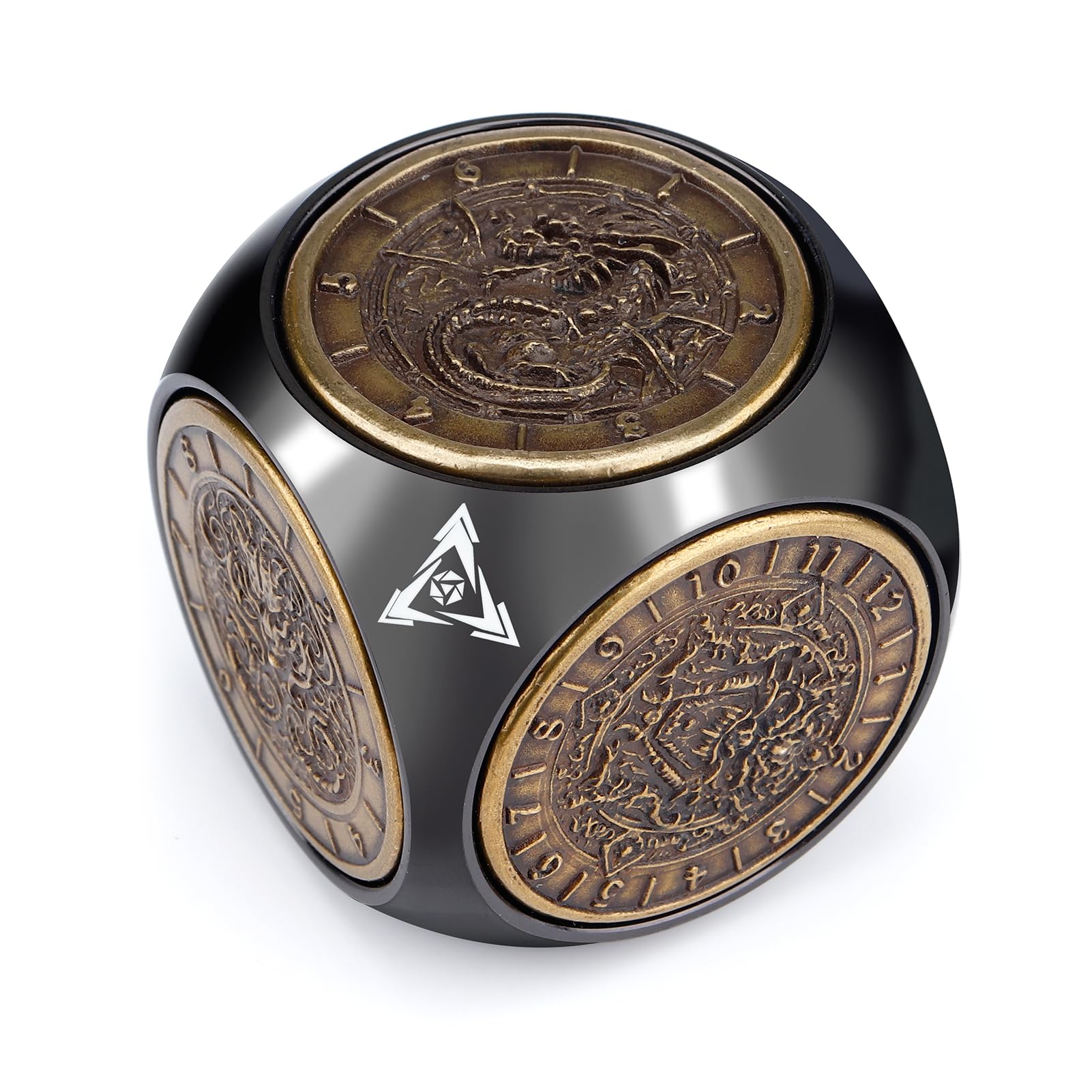 Juego De Dados Haxtec Spinner Dice 7 En 1 Metal Dnd Dungeons Dragons - Venta Internacional.