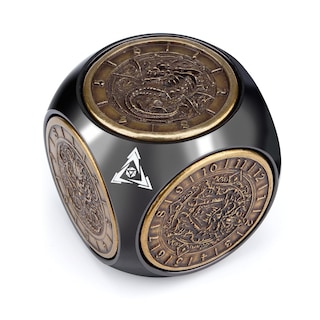 Foto 1 | Juego De Dados Haxtec Spinner Dice 7 En 1 Metal Dnd Dungeons Dragons - Venta Internacional.