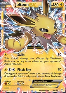 Foto 1 | Tarjeta Coleccionable Pokémon Jolteon-ex (28/83) Generations Holo - Venta Internacional.