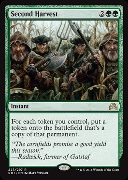 Foto 2 pulgar | Tarjeta Coleccionable Magic The Gathering Second Harvest Green - Venta Internacional