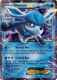 Foto 1 | Carta Coleccionable Pokémon Glaceon-ex Water Type Xy Fates Collide - Venta Internacional.