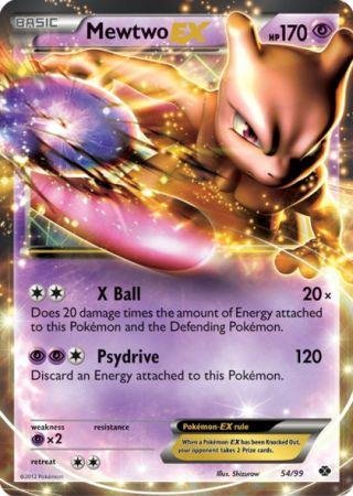 Foto 2 pulgar | Carta Coleccionable Pokémon Mewtwo-ex (54) Next Destinies Holo - Venta Internacional.