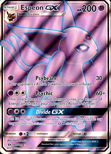 Foto 2 pulgar | Tarjeta Coleccionable Pokémon Espeon Gx 140/149 Full Art Ultra Rare - Venta Internacional.
