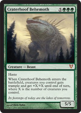 Carta Coleccionable Magic The Gathering Craterhoof Behemoth 172 - Venta Internacional.