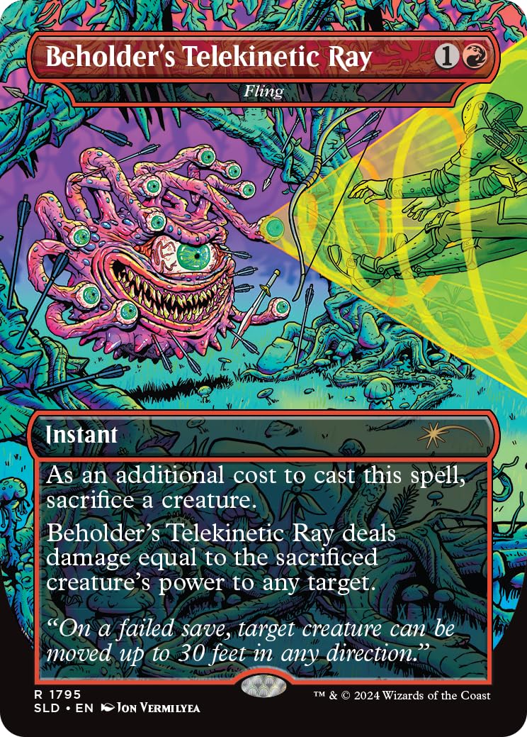 Foto 4 pulgar | Juego De Cartas Magic The Gathering Secret Lair D&d Death Beholder Ii - Venta Internacional.