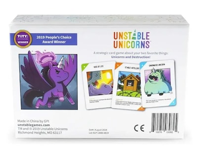 Foto 2 | Juego de Mesa Teeturtle Unstable Unicorns en Inglés