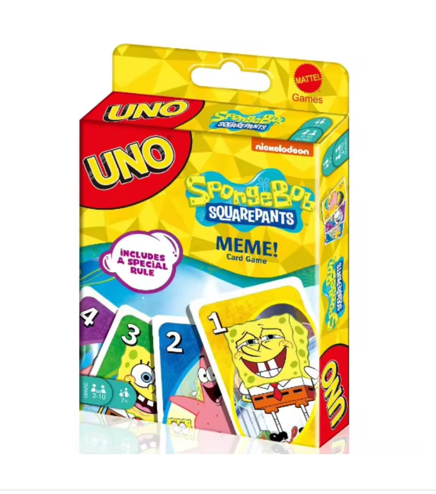 Juego Uno Mattel Edición Especial de Bob Esponja
