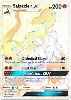 Foto 1 | Carta Coleccionable Pokémon Salazzle-gx 151/147 Secret Rare - Venta Internacional.