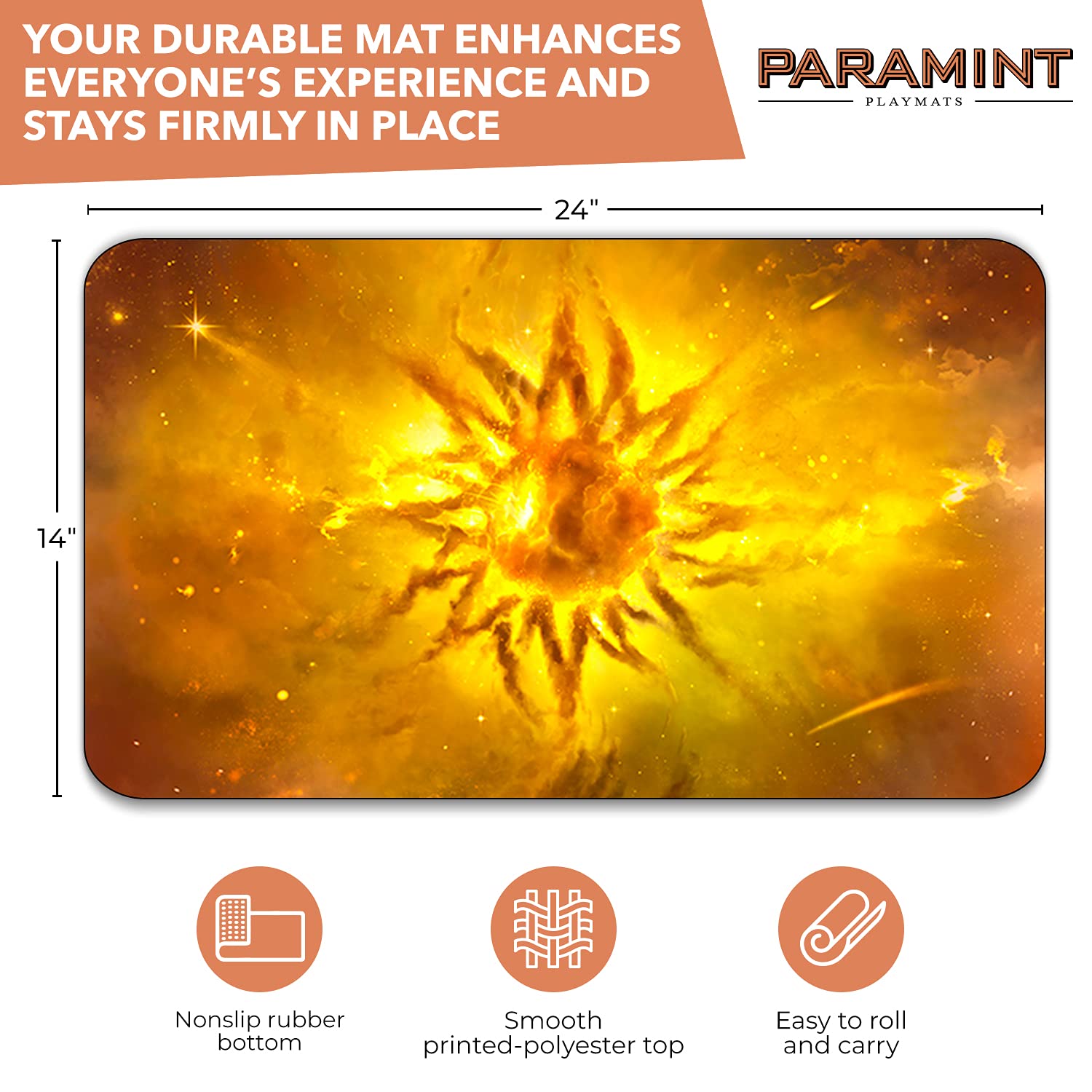 Foto 2 | Alfombra De Juego Mtg Paramint Plains Ethereal Mana Stitched - Venta Internacional.