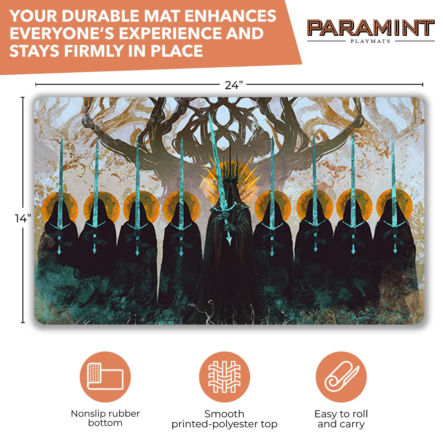 Foto 3 pulgar | Mtg Playmat Paramint Los Nueve Jinetes Negros Lotr El Señor De Los  - Venta Internacional.