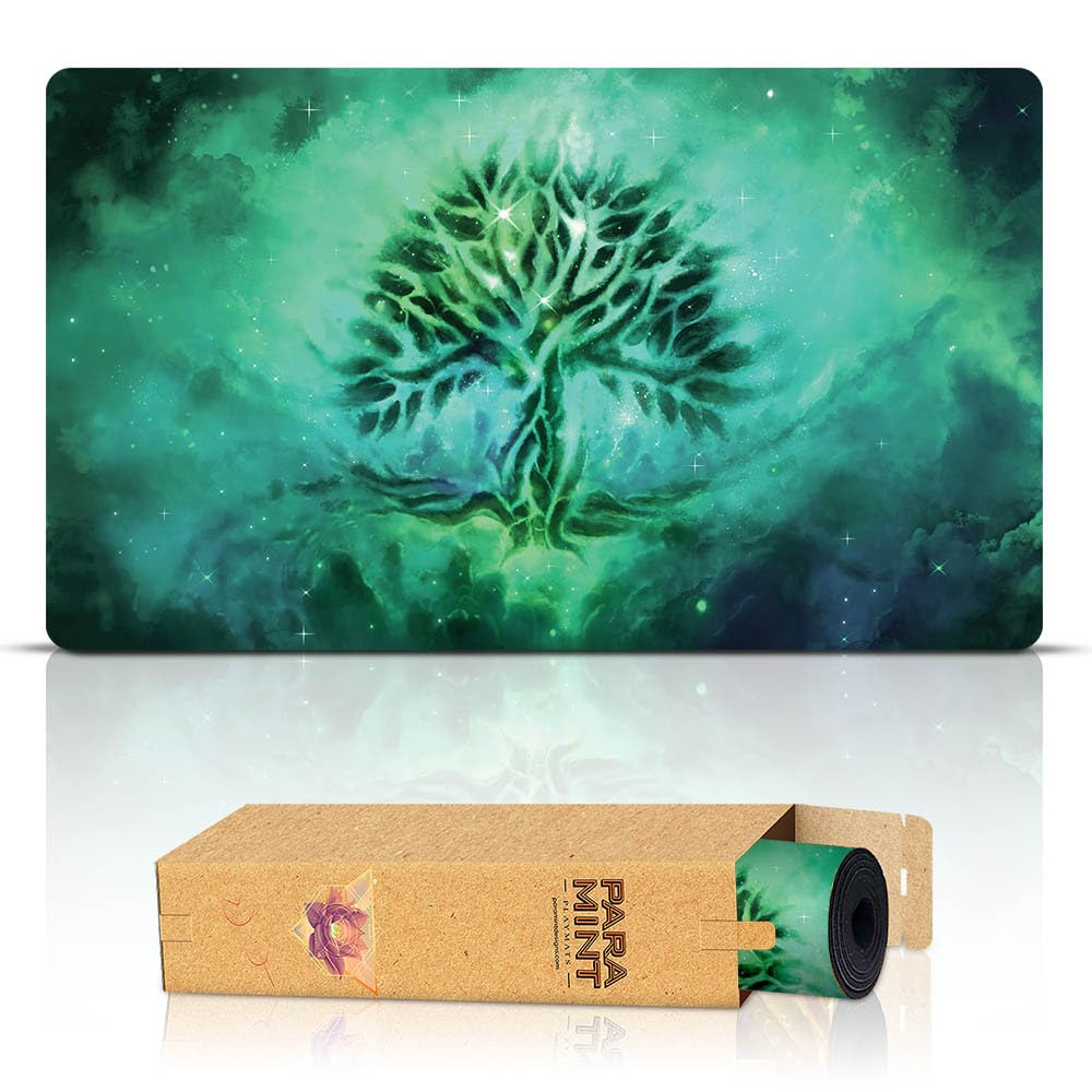 Tapete De Juego Mtg Paramint Forest Ethereal Mana (cosido) - Venta Internacional.