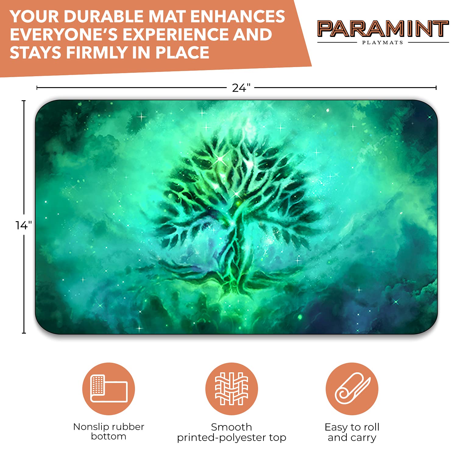 Foto 3 pulgar | Tapete De Juego Mtg Paramint Forest Ethereal Mana (cosido) - Venta Internacional.