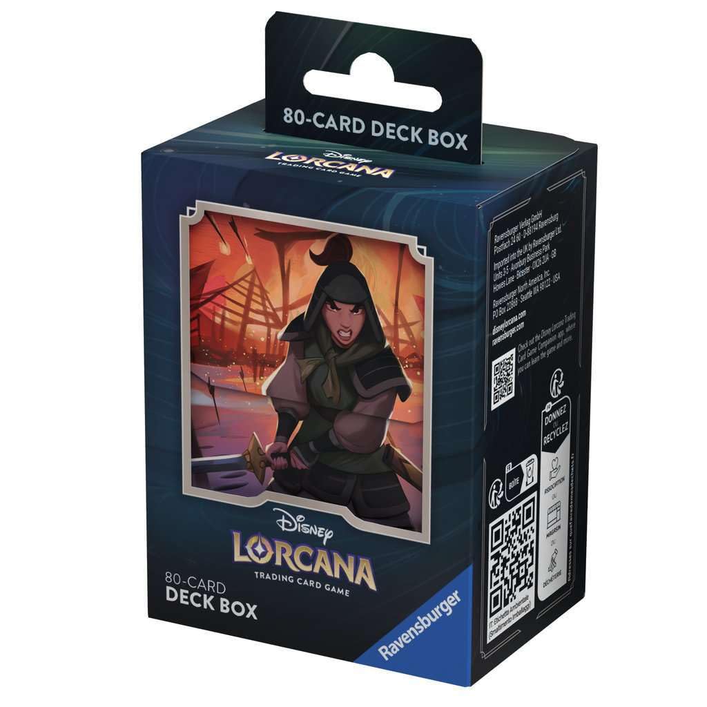 Foto 2 pulgar | Tcg Deck Box Ravensburger Disney Lorcana: Rise Of The Floodborn Mulan - Venta Internacional.