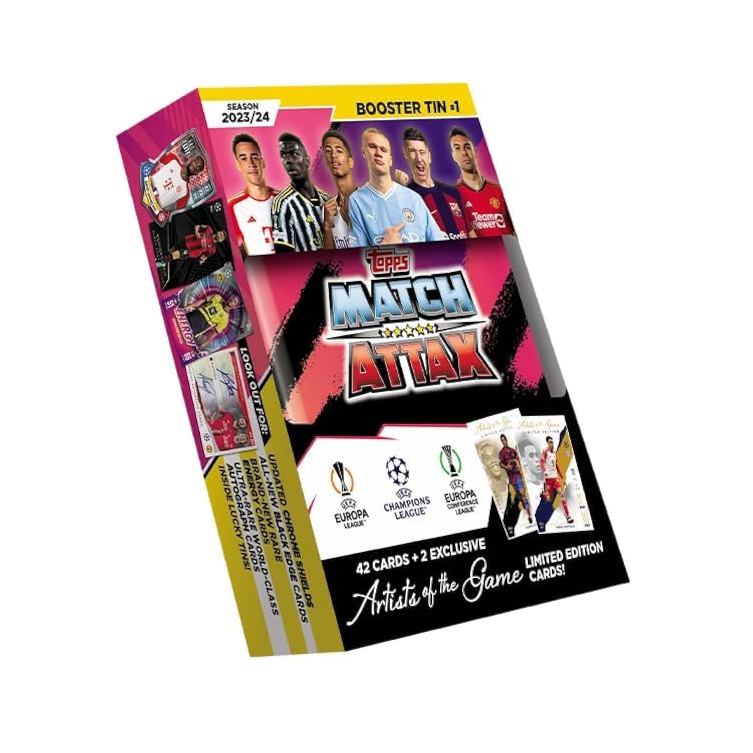 Foto 1 | Booster Tin Topps Match Attax 23/24 Con 42 Cartas Y 2 Ediciones Limitadas - Venta Internacional.