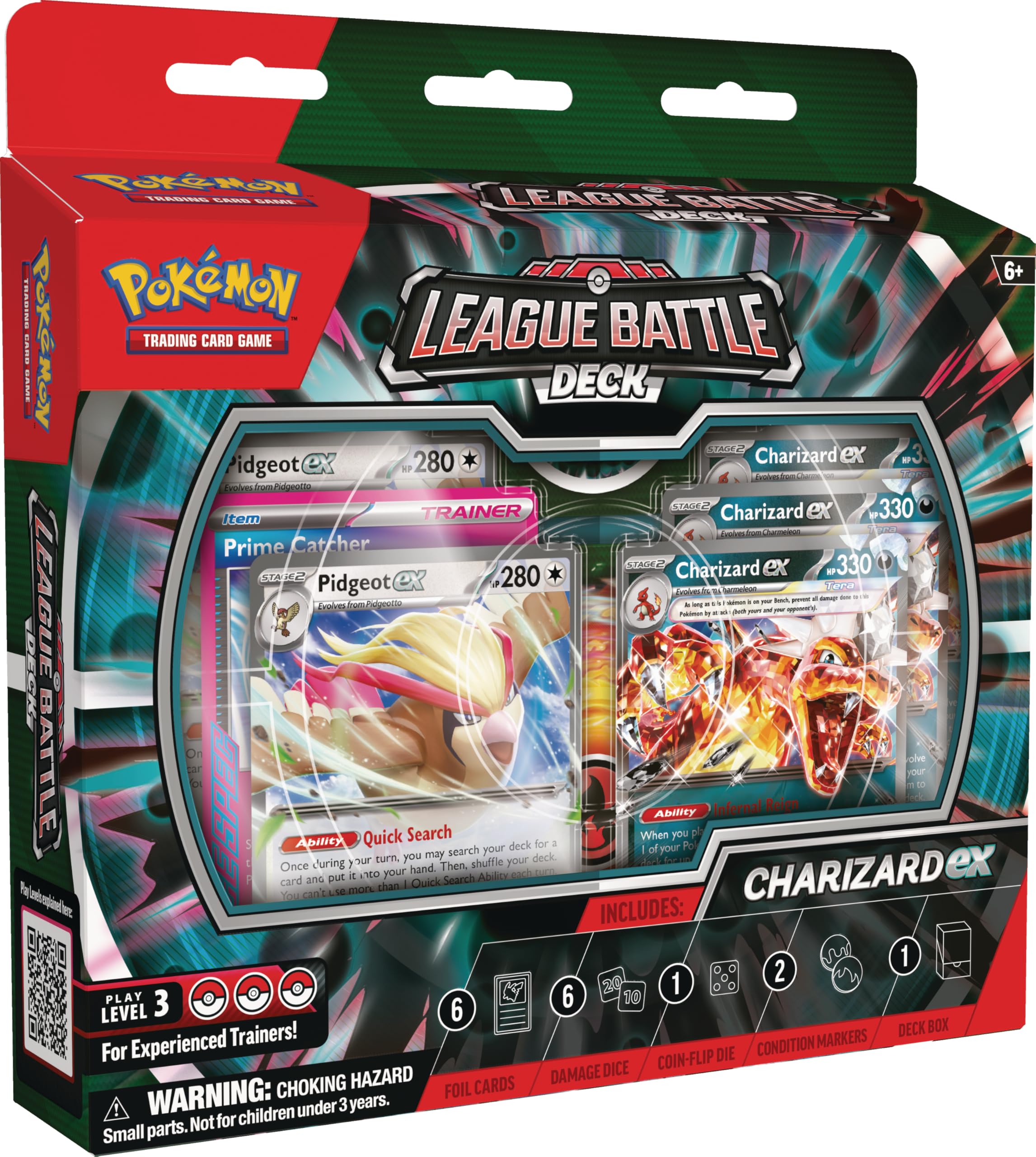 Juego De Cartas Coleccionables Pokémon Charizard Ex League Battle Deck - Venta Internacional.