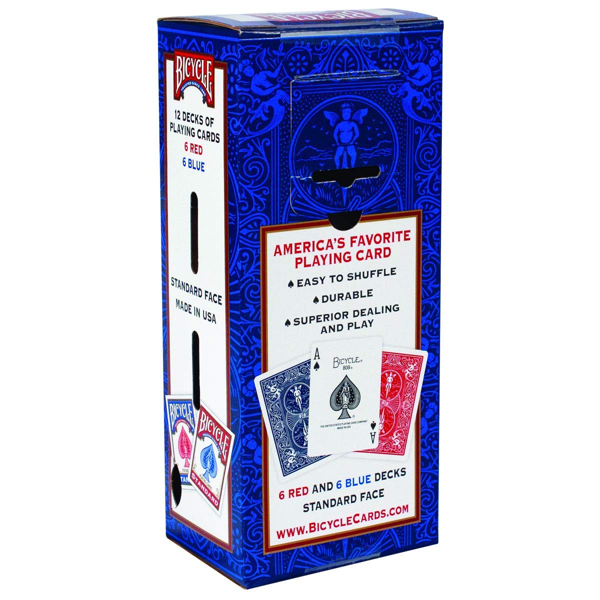 Foto 3 pulgar | Juego De Cartas Con Índice Estándar Para Bicicletas, Paquete De 12 - Venta Internacional.