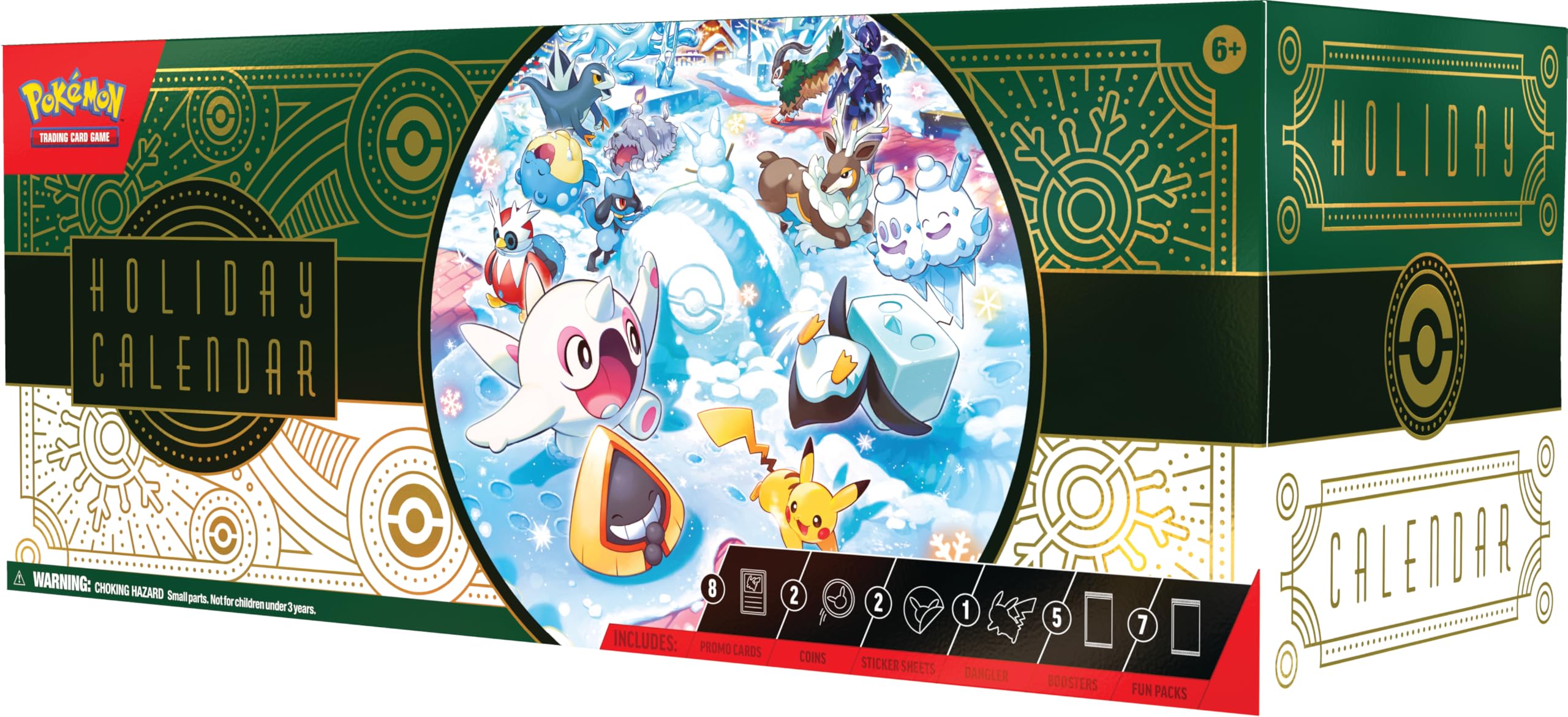 Foto 2 pulgar | Calendario Navideño De Pokémon Tcg Para 2024 - Venta Internacional.