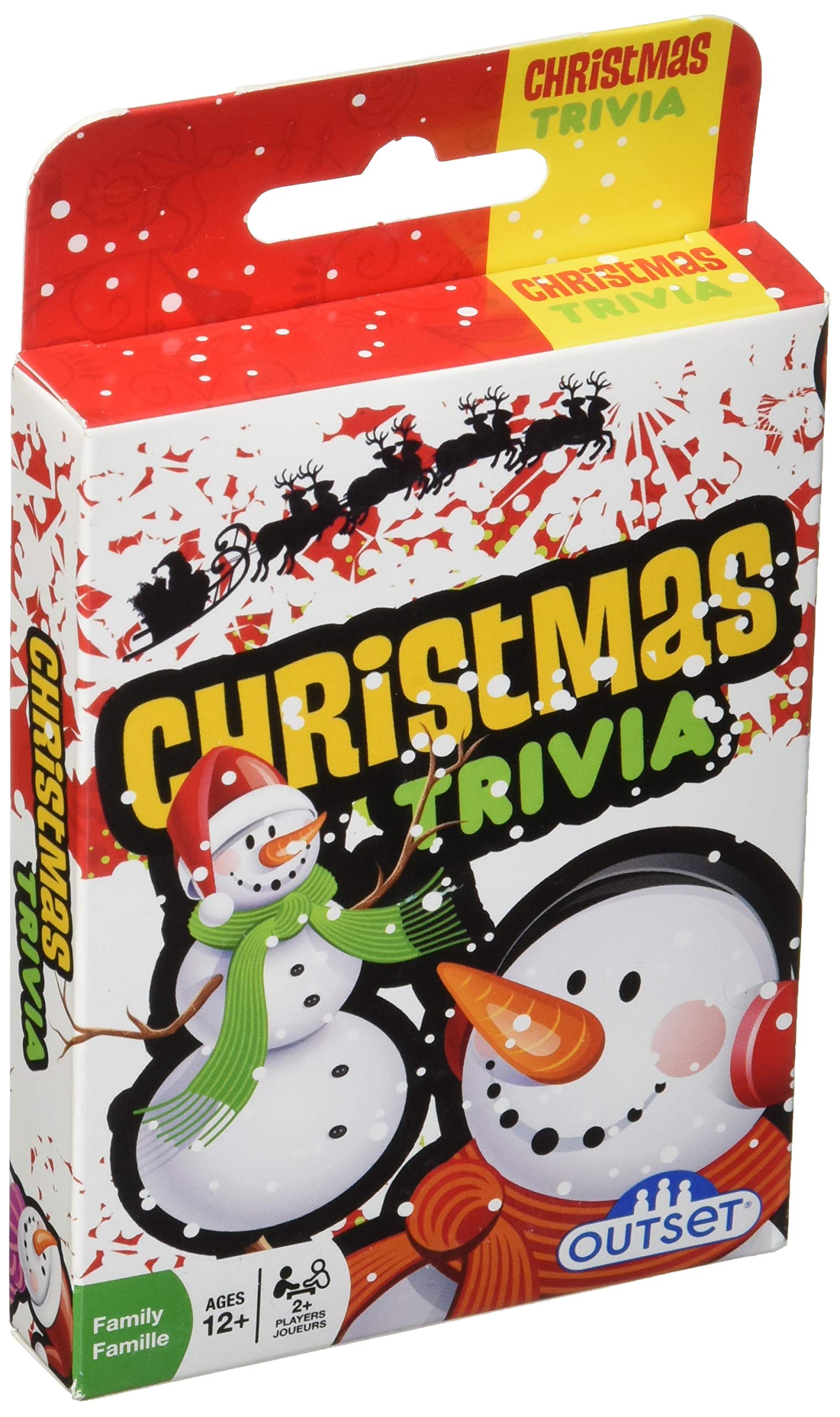 Foto 2 pulgar | Juego De Cartas Outset Media Christmas Trivia Travel Size - Venta Internacional.
