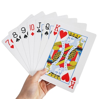 Foto 1 | Juego De Cartas Yuanhe Jumbo, Baraja Grande, Decoración Para Fiestas De Casino - Venta Internacional.