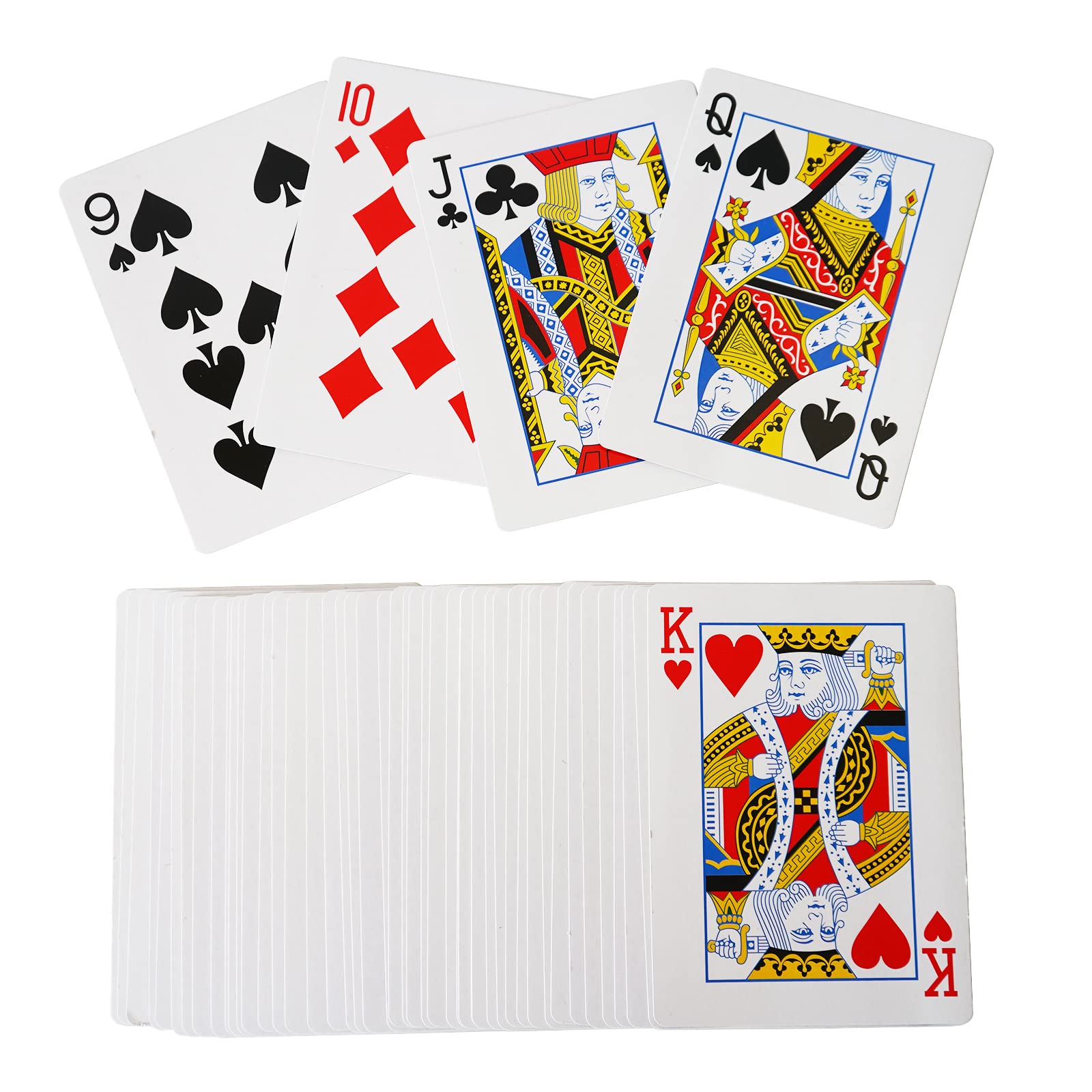 Foto 4 pulgar | Juego De Cartas Yuanhe Jumbo, Baraja Grande, Decoración Para Fiestas De Casino - Venta Internacional.