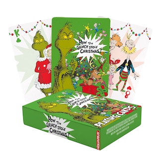 Foto 1 | Juego De Cartas Aquarius Grinch Deck, Tamaño Póker, Con Acabado De Lino - Venta Internacional.