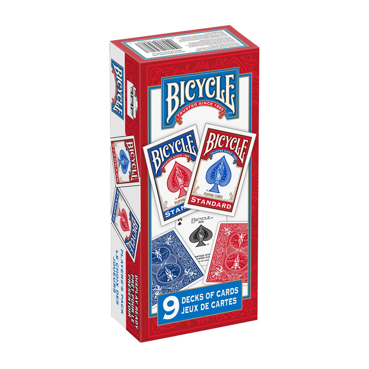 Foto 2 pulgar | Barajas De Cartas Para Bicicleta, Cara Estándar, 9 Paquetes - Venta Internacional.