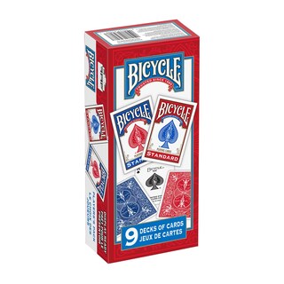 Foto 1 | Barajas De Cartas Para Bicicleta, Cara Estándar, 9 Paquetes - Venta Internacional.