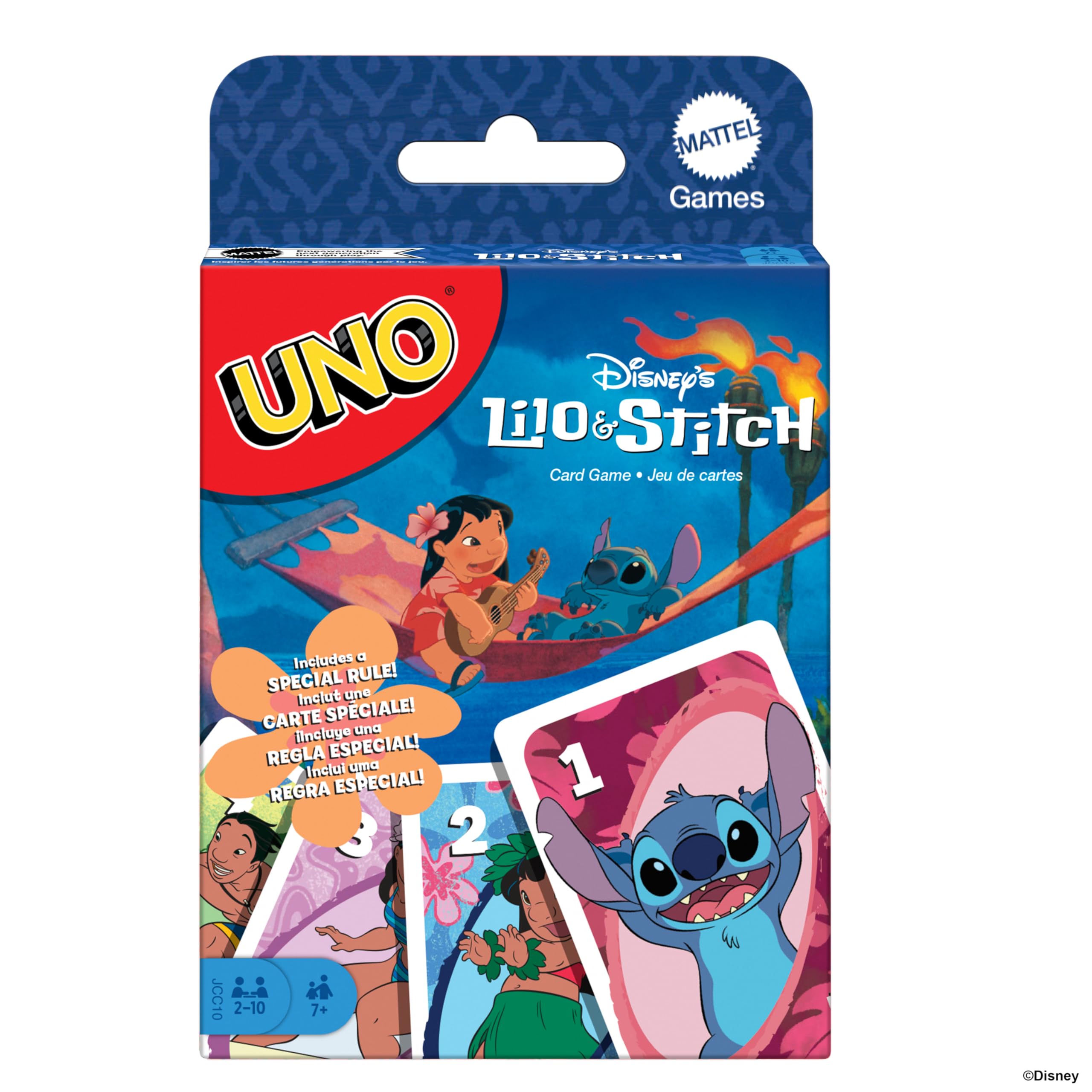 Foto 2 pulgar | Juego De Cartas Mattel Games Uno Disney's Lilo And Stitch - Venta Internacional.