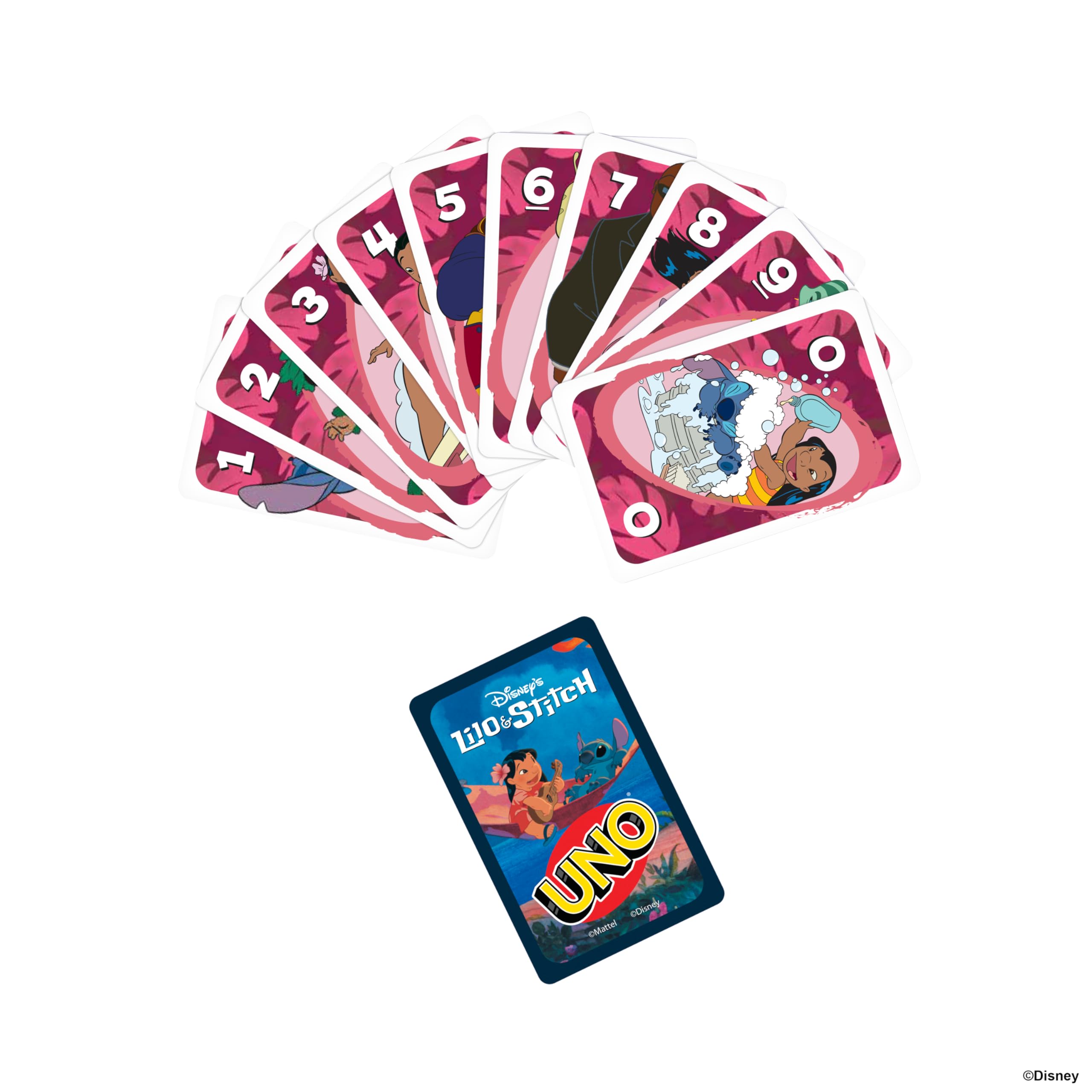 Foto 5 | Juego De Cartas Mattel Games Uno Disney's Lilo And Stitch - Venta Internacional.