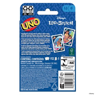 Foto 6 | Juego De Cartas Mattel Games Uno Disney's Lilo And Stitch - Venta Internacional.