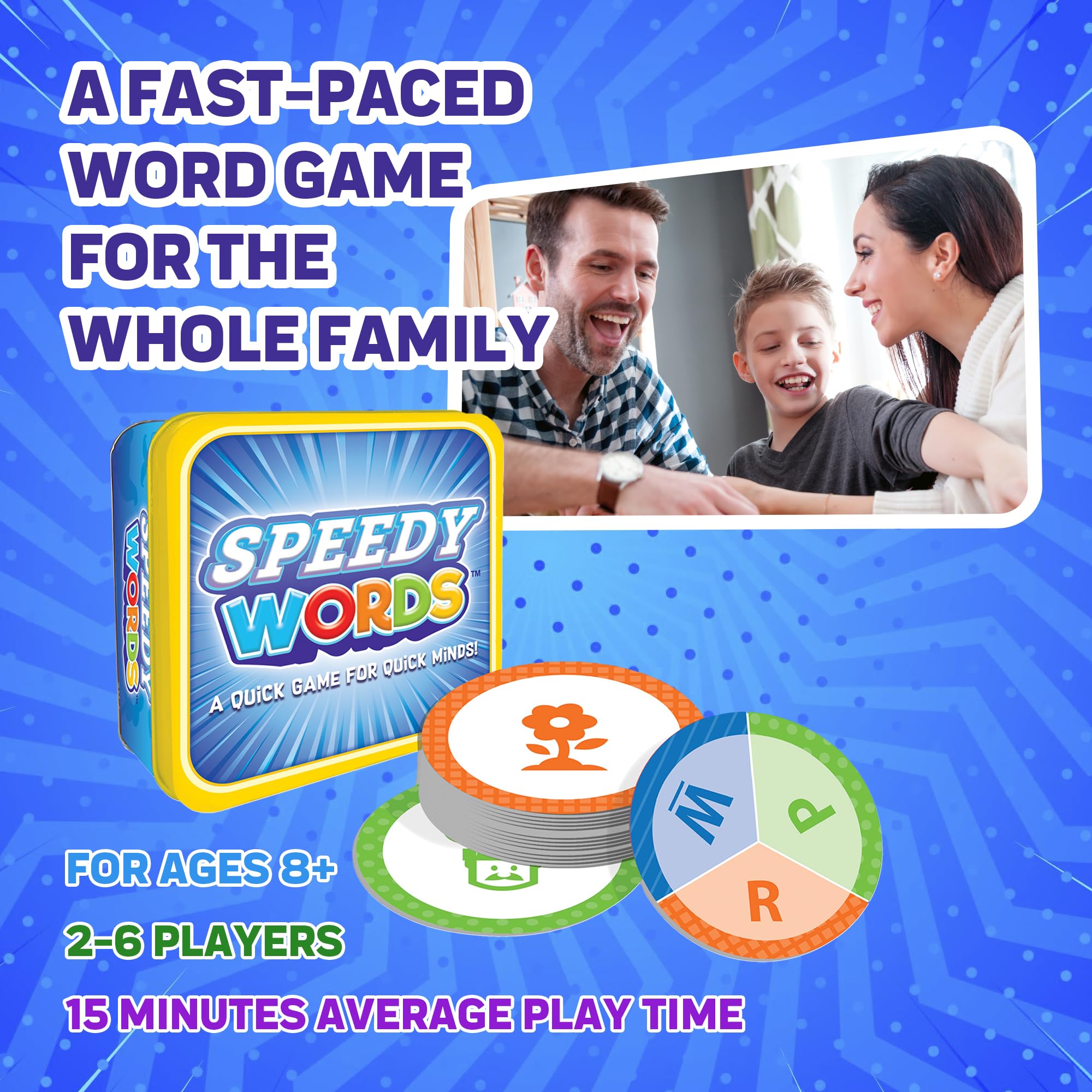 Foto 3 pulgar | Juego De Cartas Foxmind Speedy Words Quick Word Game Kids 8+ - Venta Internacional.