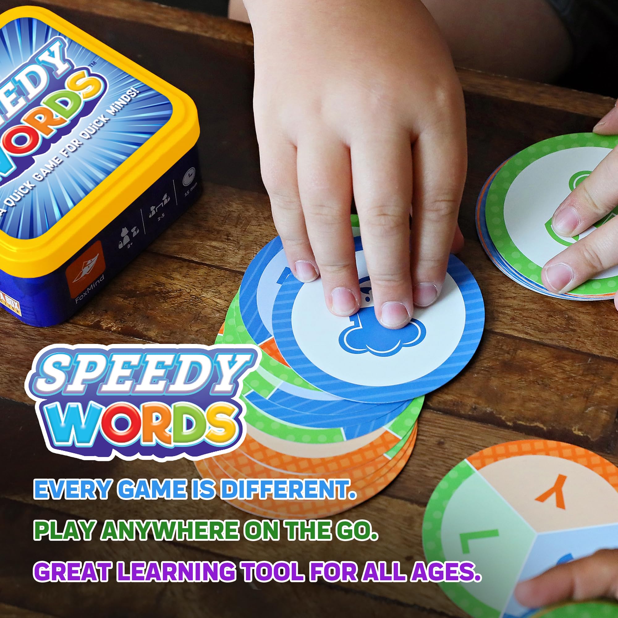 Foto 6 pulgar | Juego De Cartas Foxmind Speedy Words Quick Word Game Kids 8+ - Venta Internacional.