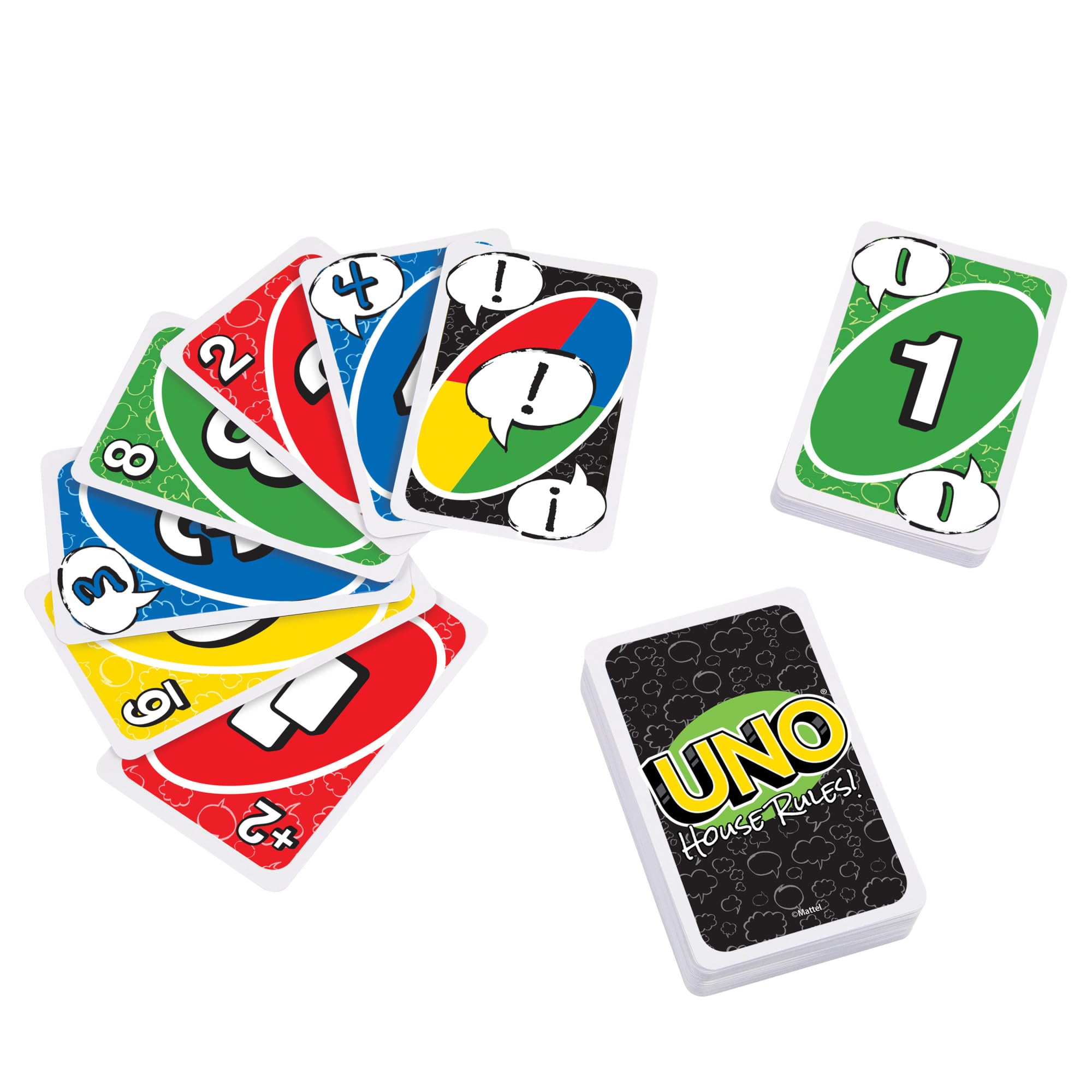 Foto 3 | Juego De Cartas Mattel Games Uno House Rules Para Niños Y Adultos - Venta Internacional.