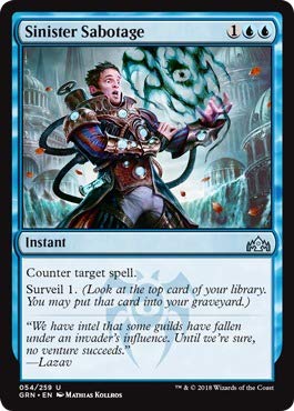 Foto 2 pulgar | Cartas Coleccionables Magic The Gathering Sinister Sabotage 054/259 - Venta Internacional.