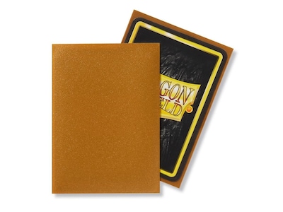 Foto 3 | Fundas Para Cartas Con Forma De Escudo De Dragón, Oro Mate, Estándar, 100 Quilates X 10 - Venta Internacional.