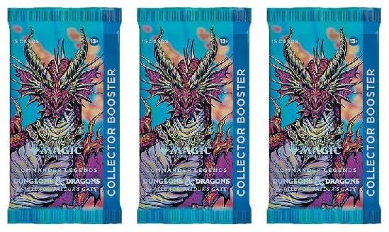 Lote Del Paquete Mtg Collector Booster Commander Legends X3 - Venta Internacional.