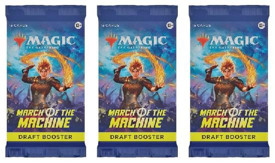 Foto 2 pulgar | Lote Del Paquete Mtg Draft Booster March Of The Machine (3 Paquetes) - Venta Internacional.