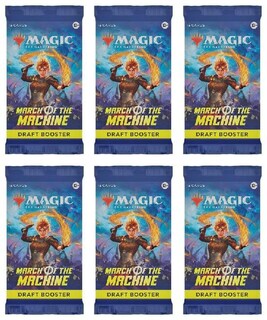 Foto 1 | Lote Del Pack Mtg Draft Booster March Of The Machine X6 - Venta Internacional.