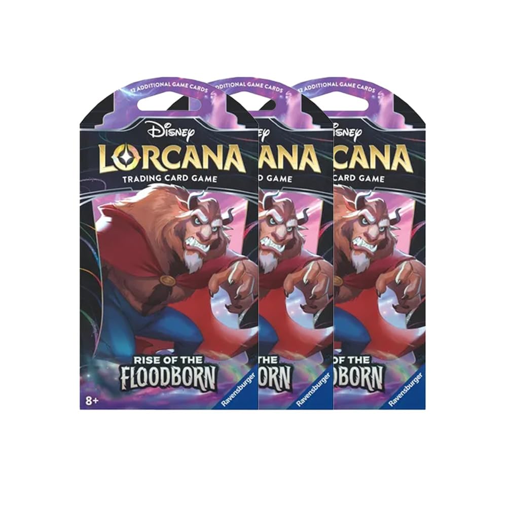 Booster Pack De 3 Paquetes De 12 Cartas Lorcan Rise Of The Floodborn - Venta Internacional.