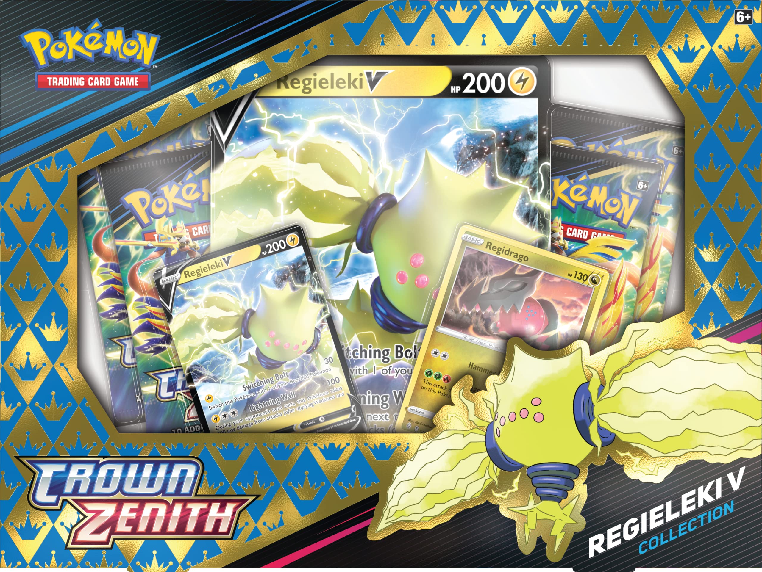 Foto 3 pulgar | Juego de Cartas Coleccionables Pokémon Regieleki V Crown Zenith - Venta Internacional