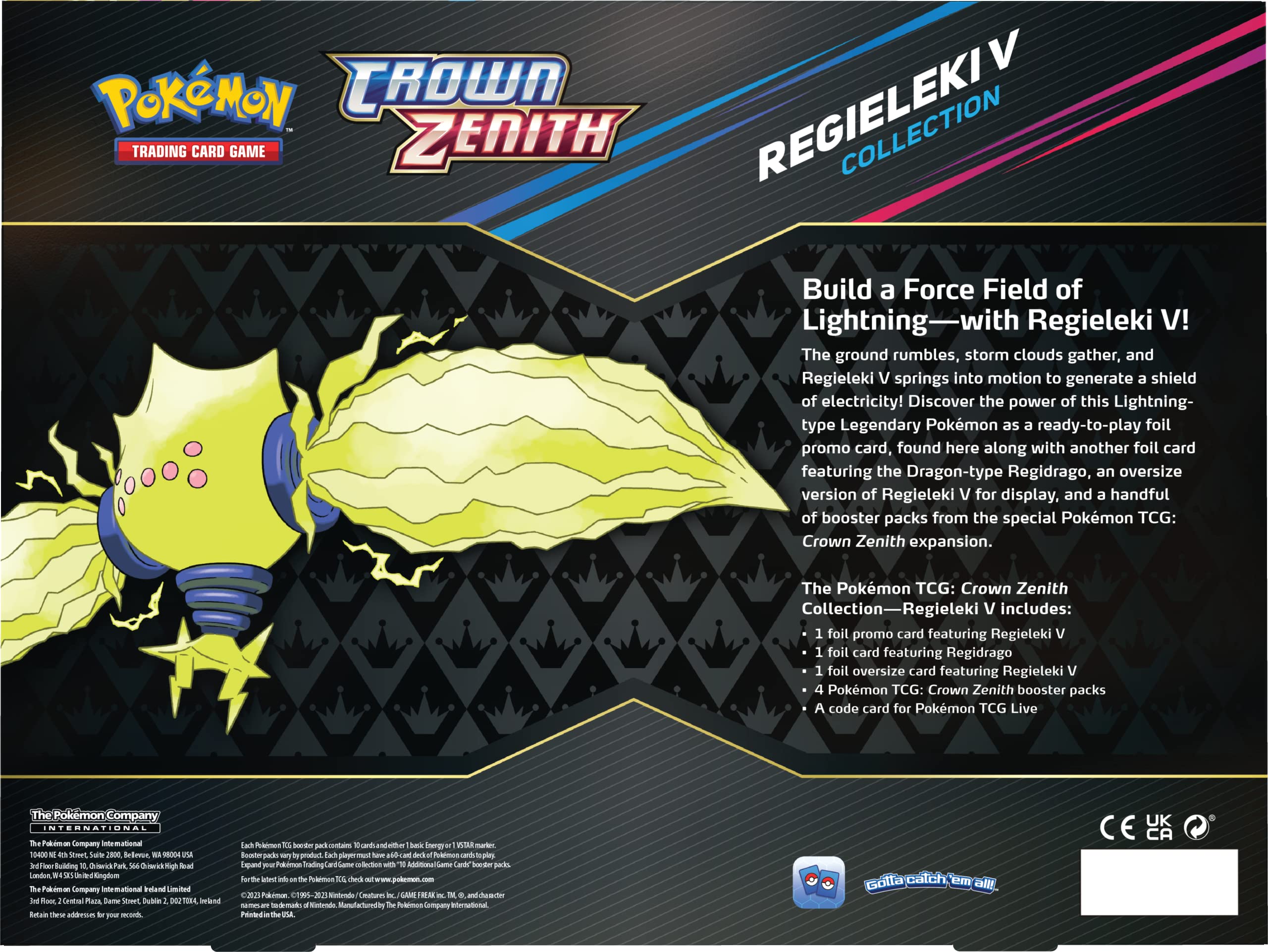 Foto 3 | Juego de Cartas Coleccionables Pokémon Regieleki V Crown Zenith - Venta Internacional