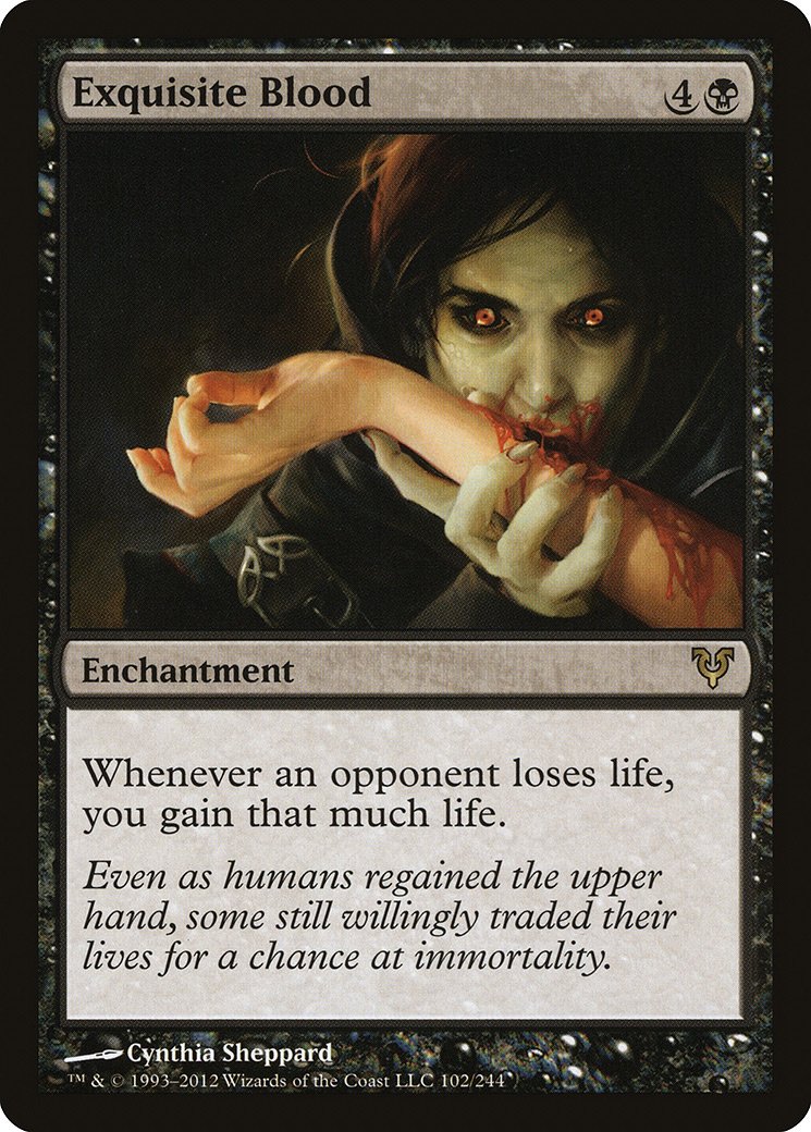 Foto 2 pulgar | Cartas Coleccionables Magic The Gathering Exquisite Blood Avacyn - Venta Internacional