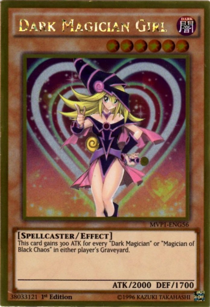 Foto 2 pulgar | Tarjeta Coleccionable Yu-gi-oh! Dark Magician Girl Gold Rare Primera Edición - Venta Internacional