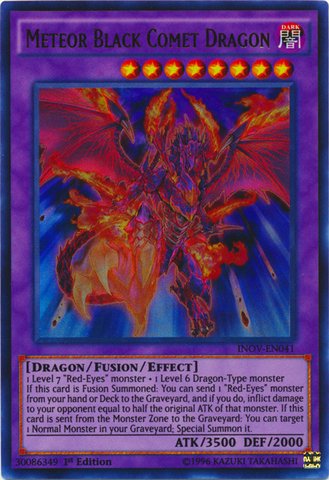 Tarjeta Coleccionable Yu-gi-oh!! Meteoro Cometa Negro Dragón Tcg/ccg - Venta Internacional