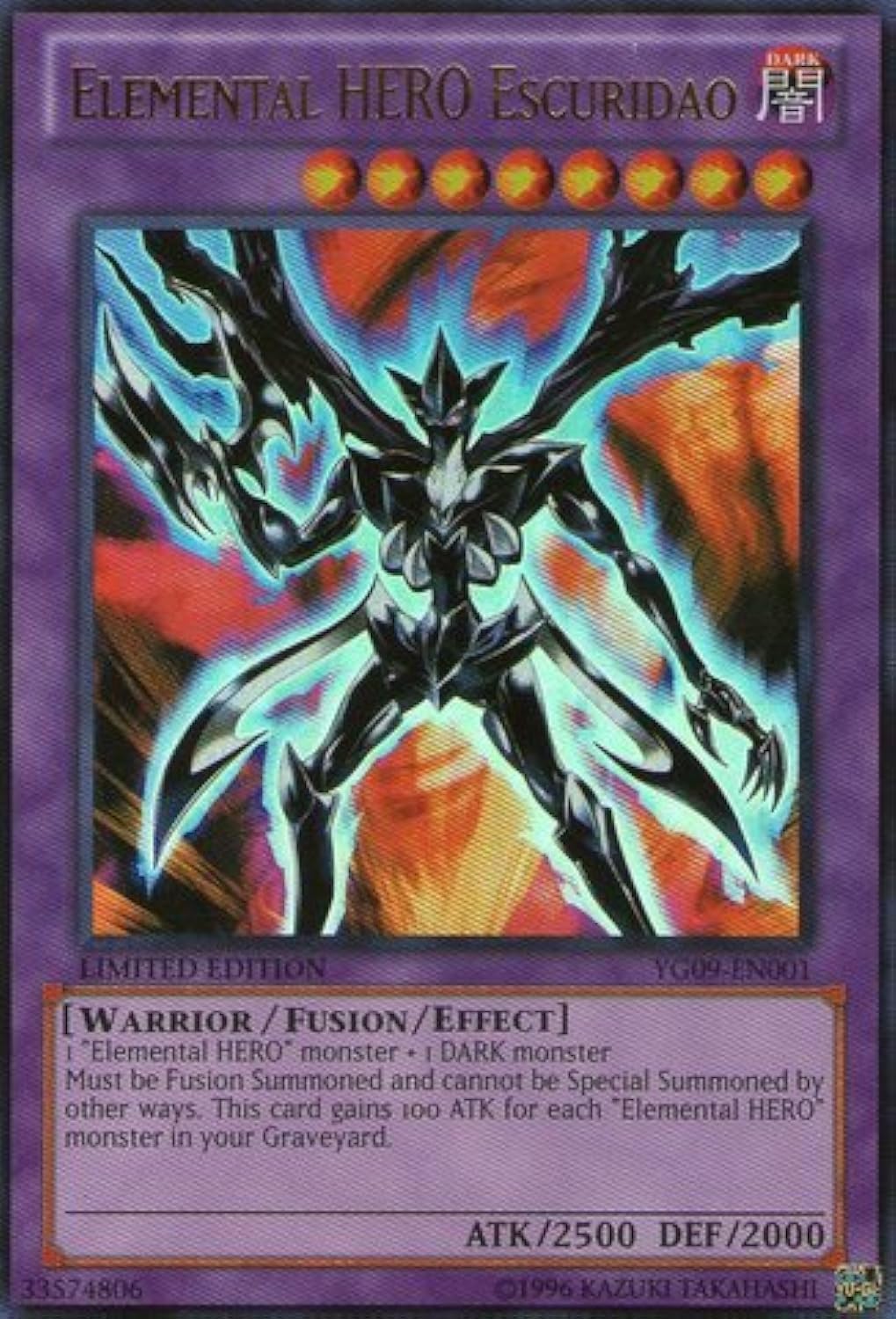 Foto 2 pulgar | Juego de Cartas Coleccionables Yu-gi-oh! Héroe Elemental: Escuridao - Venta Internacional