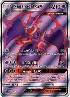 Foto 1 | Tarjeta Coleccionable Pokémon Naganadel Gx 121/131 Full Art Ultra Rare - Venta Internacional.