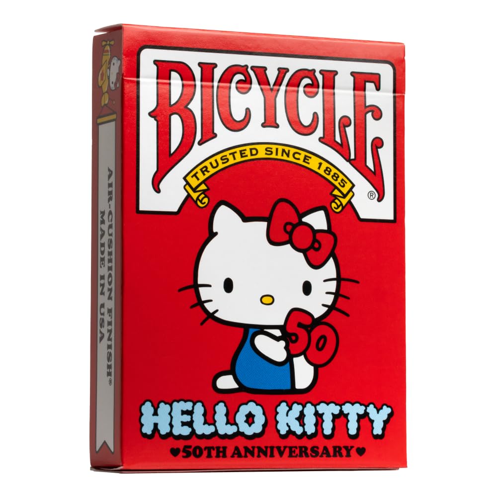 Bicicleta De Cartas Hello Kitty Edición Limitada 50th Ann - Venta Internacional.