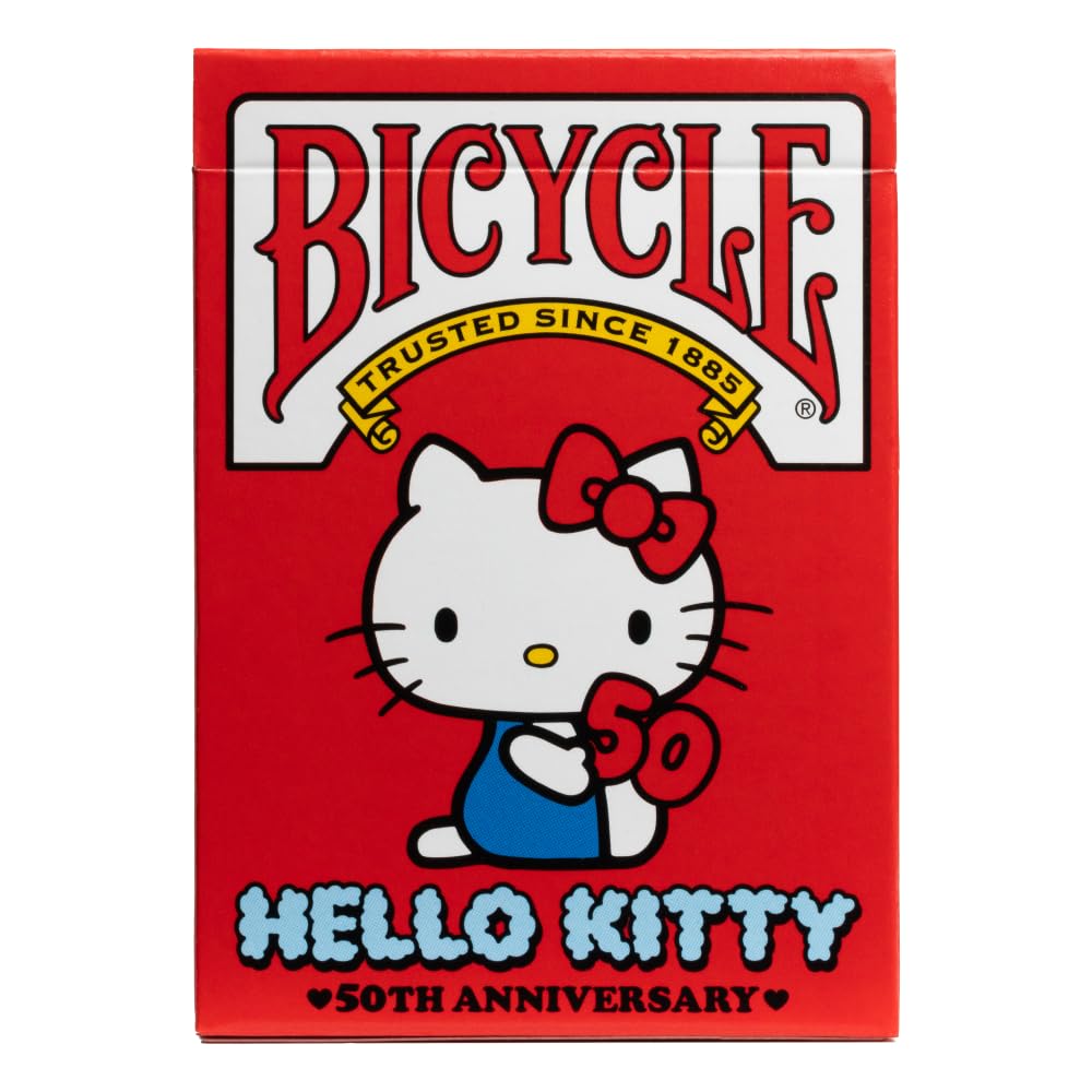 Foto 3 | Bicicleta De Cartas Hello Kitty Edición Limitada 50th Ann - Venta Internacional.