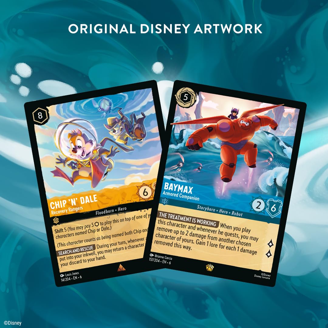 Foto 4 pulgar | Juego De Cartas Coleccionables Ravensburger Disney Lorcana Azurite Sea - Venta Internacional.