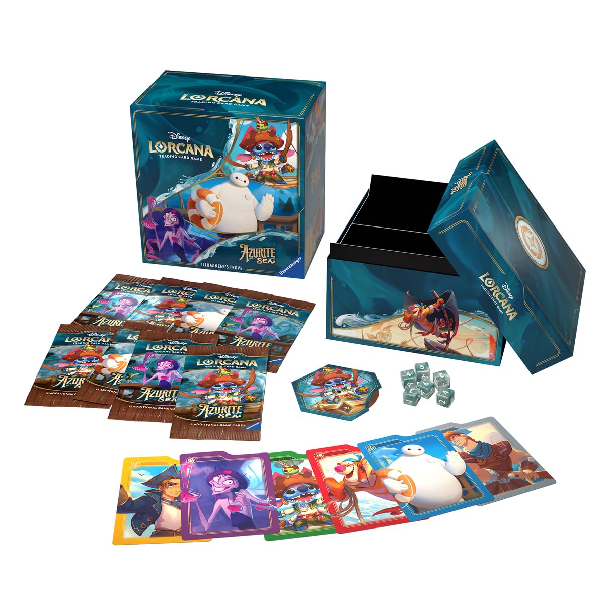 Foto 1 | Almacenamiento De Tarjetas Ravensburger Disney Lorcana Tcg Azurite Sea - Venta Internacional.
